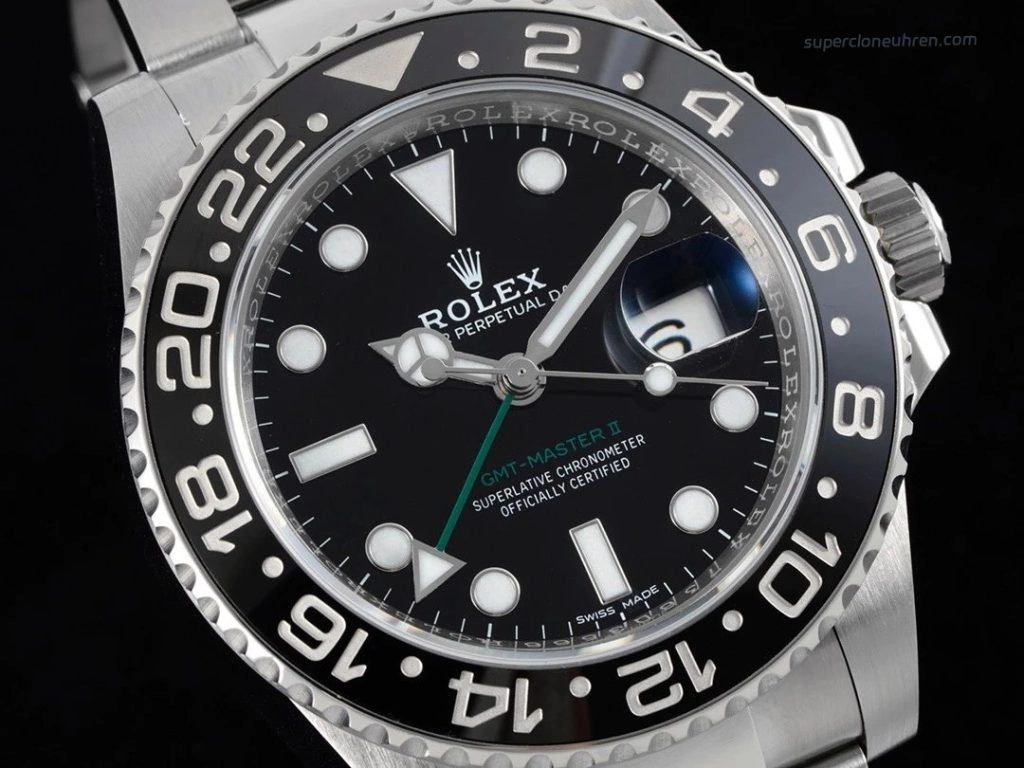 Super Clone Rolex GMT-Master II 116710LN-0001 mit grünem GMT-Zeiger 40mm