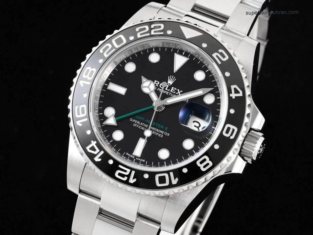Super Clone Rolex GMT-Master II 116710LN-0001 mit grünem GMT-Zeiger 40mm