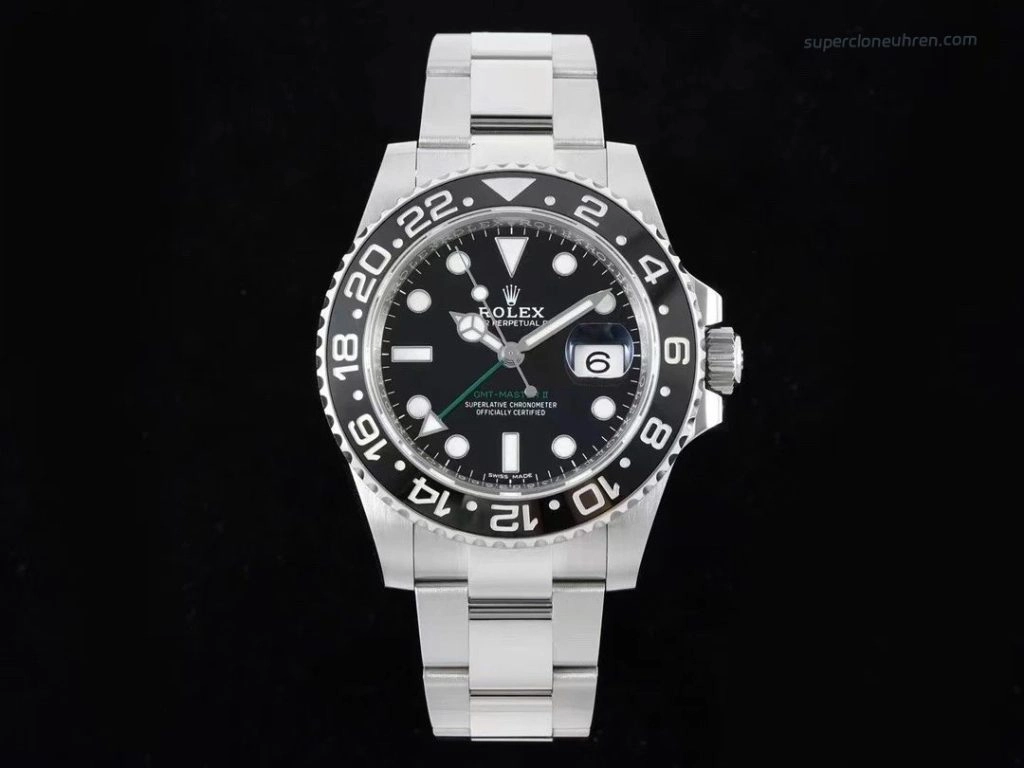Super Clone Rolex GMT-Master II 116710LN-0001 mit grünem GMT-Zeiger 40mm
