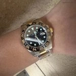 Premium Replica Uhr Rolex GMT-Master II 116713-LN-78203 Bicolor mit grünem GMT-Zeiger 40 mm