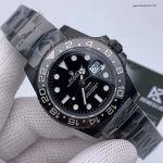 Premium Replica Uhr Rolex GMT-Master II 116710LN PVD-Carbonschwarz mit grünem Zeiger 40mm