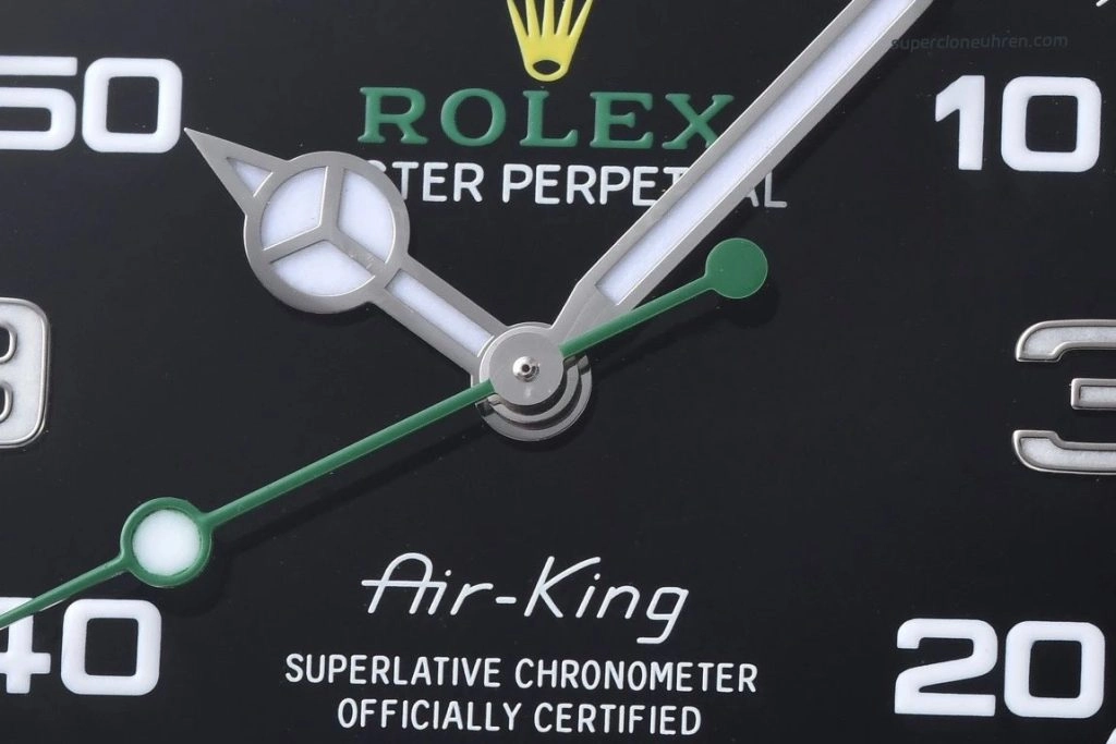 Super Clone Rolex Air-King M126900-0001 schwarzes Zifferblatt 40mm