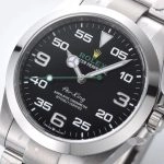 Super Clone Rolex Air-King M126900-0001 schwarzes Zifferblatt 40mm