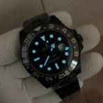 Premium Replica Uhr Rolex GMT-Master II 116710LN PVD-Carbonschwarz mit grünem Zeiger 40mm