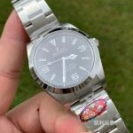 Super Clone Rolex Explorer m214270-0003 schwarzes Zifferblatt Edelstahlband 39 mm