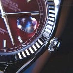 Premium Replica Uhr Rolex Day-Date 118139 mit Kirschrot-Zifferblatt 36mm