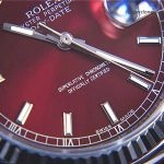 Premium Replica Uhr Rolex Day-Date 118139 mit Kirschrot-Zifferblatt 36mm