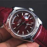 Premium Replica Uhr Rolex Day-Date 118139 mit Kirschrot-Zifferblatt 36mm