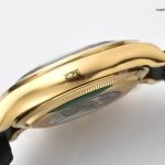 Super Clone Rolex Daytona m126518ln-0008 Goldoptik mit schwarzem Kautschukband 40mm