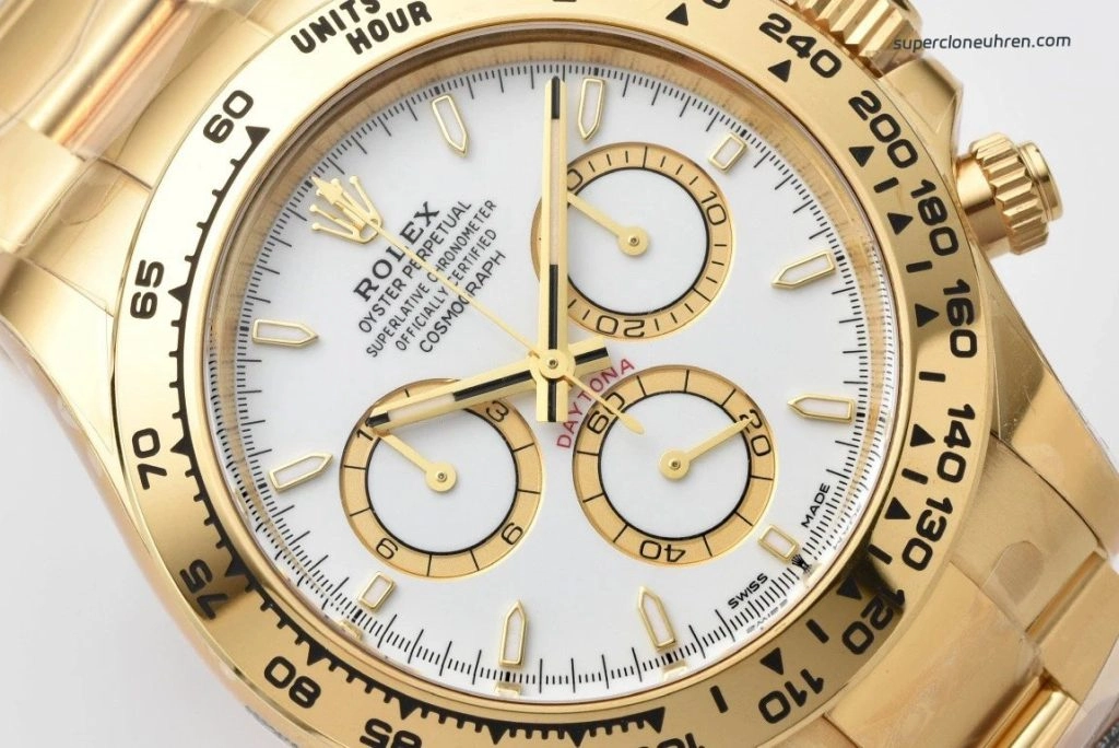 Premium Replica Uhr Rolex Daytona 126508 m126508-0001 in Goldoptik 40mm