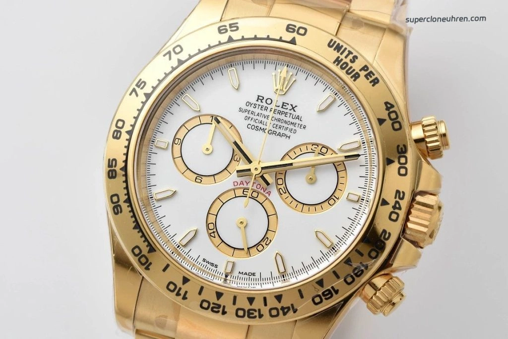 Premium Replica Uhr Rolex Daytona 126508 m126508-0001 in Goldoptik 40mm