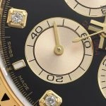 1:1 Super Clone Uhr Rolex Daytona m126508-0003 Gelbgold mit schwarzem Zifferblatt 40mm