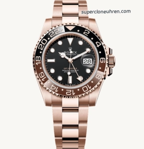 Premium Replica Uhr Rolex GMT-Master II M126715CHNR Everose-Gold 40mm