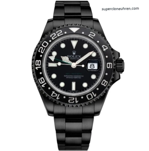 Premium Replica Uhr Rolex GMT-Master II 116710LN PVD-Carbonschwarz mit grünem Zeiger 40mm