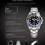 Premium Replica Uhr Rolex GMT-Master II m126710blnr-0003 Batman-Lünette Oysterband 40mm