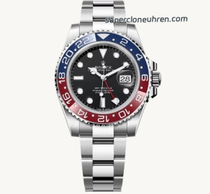 Super Clone Rolex GMT-Master II 126710BLRO-0002 Pepsi-Lünette Oyster-Band 40 mm