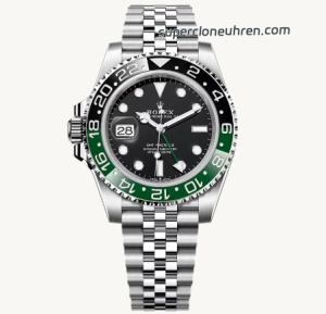Super Clone Rolex GMT-Master II m126720vtnr-0002 mit grün-schwarzer Lünette und Jubilee-Band 40mm