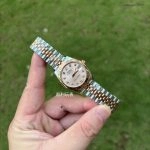 Premium Replica Uhr Rolex Datejust m278271-0024 Roségold-Zifferblatt mit Diamanten 31mm