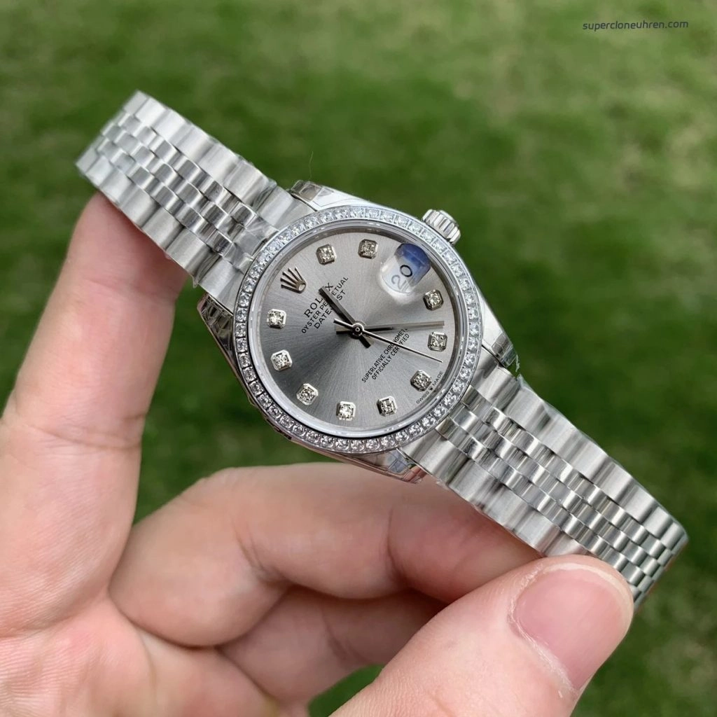Premium Replica Uhr Rolex Datejust m278384rbr-0034 Edelstahl mit Diamantbesatz 31mm