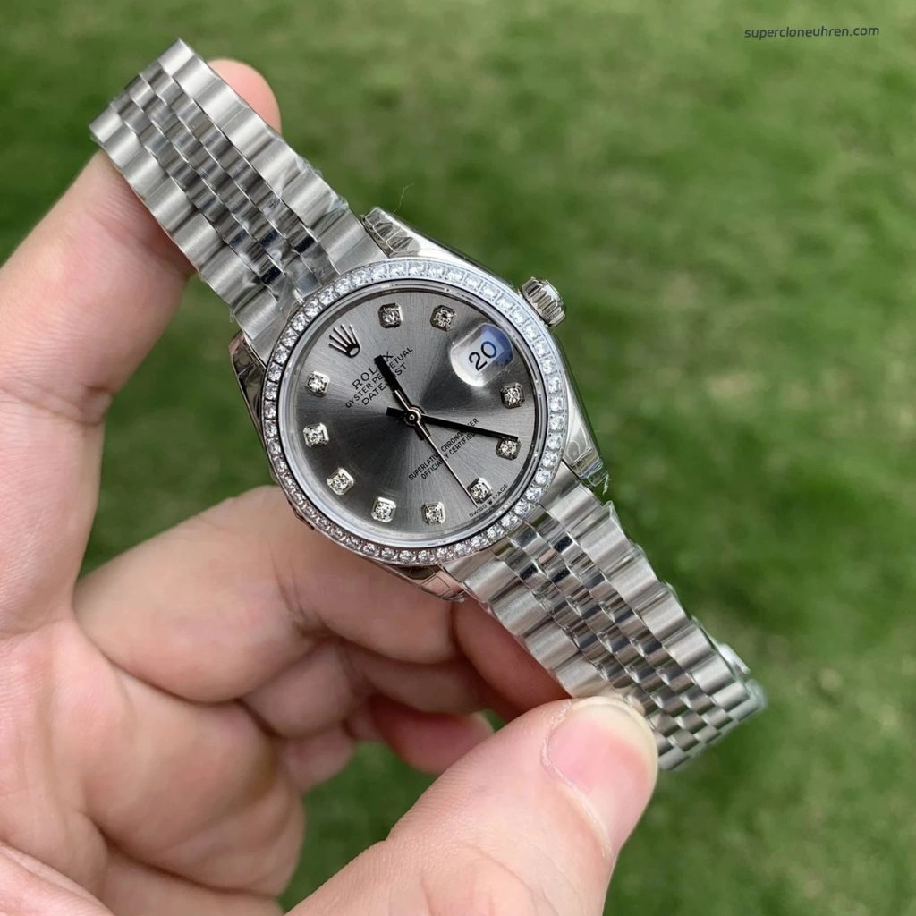Premium Replica Uhr Rolex Datejust m278384rbr-0034 Edelstahl mit Diamantbesatz 31mm