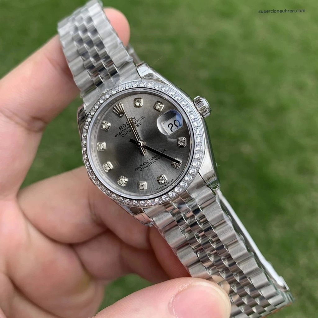 Premium Replica Uhr Rolex Datejust m278384rbr-0034 Edelstahl mit Diamantbesatz 31mm