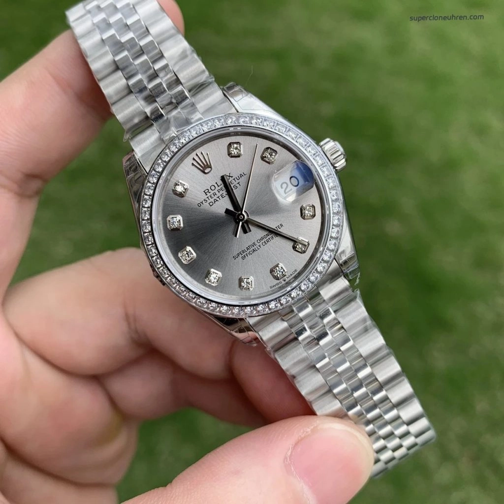 Premium Replica Uhr Rolex Datejust m278384rbr-0034 Edelstahl mit Diamantbesatz 31mm