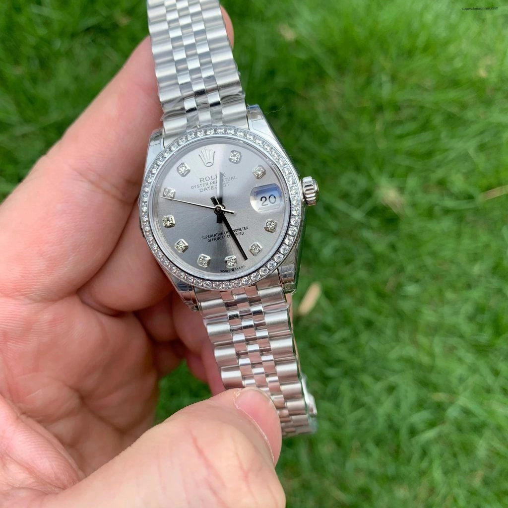 Premium Replica Uhr Rolex Datejust m278384rbr-0034 Edelstahl mit Diamantbesatz 31mm