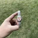 1:1 Super Clone Uhr Rolex Datejust 278273 Olive-Zifferblatt mit Diamant-Indizes 31mm