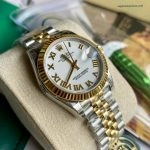 1:1 Super Clone Uhr Rolex Datejust 278273 Olive-Zifferblatt mit Diamant-Indizes 31mm