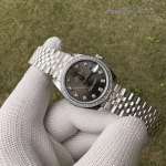Premium Replica Uhr Rolex Datejust m278384rbr-0010 graues Zifferblatt mit Diamantbesatz 31mm