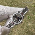 Premium Replica Uhr Rolex Datejust m278384rbr-0010 graues Zifferblatt mit Diamantbesatz 31mm