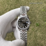 Premium Replica Uhr Rolex Datejust m278384rbr-0010 graues Zifferblatt mit Diamantbesatz 31mm