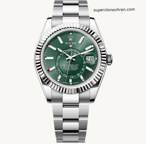 Premium Replica Uhr Rolex Sky-Dweller m336934-0001 mit mintgrünem Zifferblatt 42mm