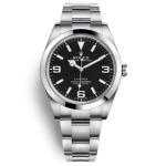 Super Clone Rolex Explorer m214270-0003 schwarzes Zifferblatt Edelstahlband 39 mm