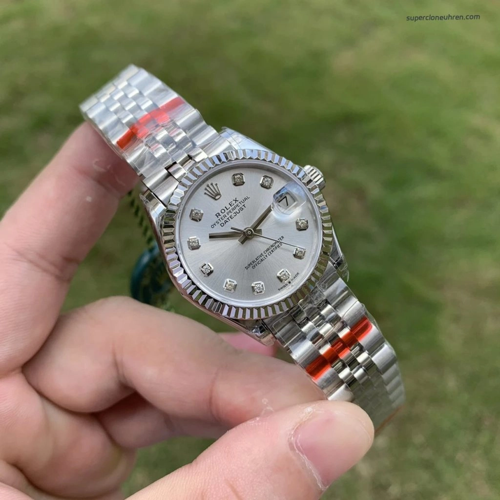 Premium Replica Uhr Rolex Datejust 31 m278274-0030 Edelstahl mit Diamantindizes 31mm