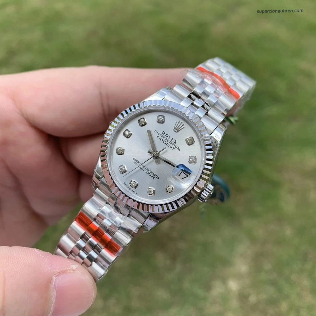 Premium Replica Uhr Rolex Datejust 31 m278274-0030 Edelstahl mit Diamantindizes 31mm