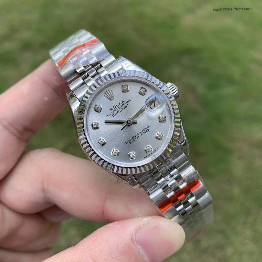 Premium Replica Uhr Rolex Datejust 31 m278274-0030 Edelstahl mit Diamantindizes 31mm