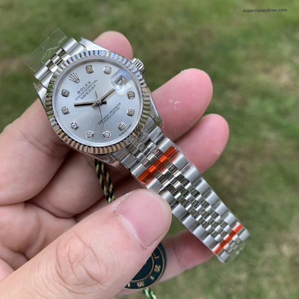 Premium Replica Uhr Rolex Datejust 31 m278274-0030 Edelstahl mit Diamantindizes 31mm