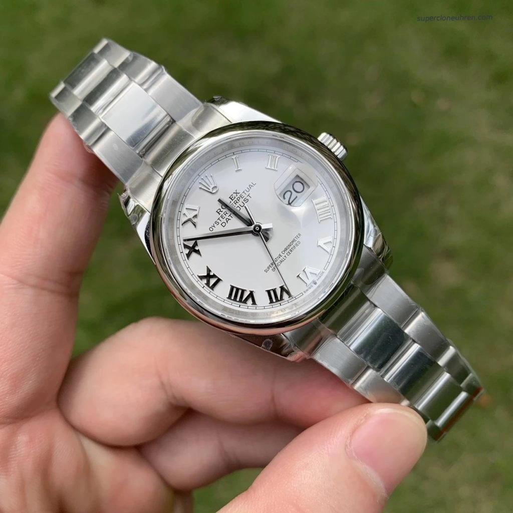 Super Clone Rolex Datejust 126200 Edelstahl mit silbernem Zifferblatt 36mm