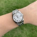 Super Clone Rolex Datejust 126200 Edelstahl mit silbernem Zifferblatt 36mm