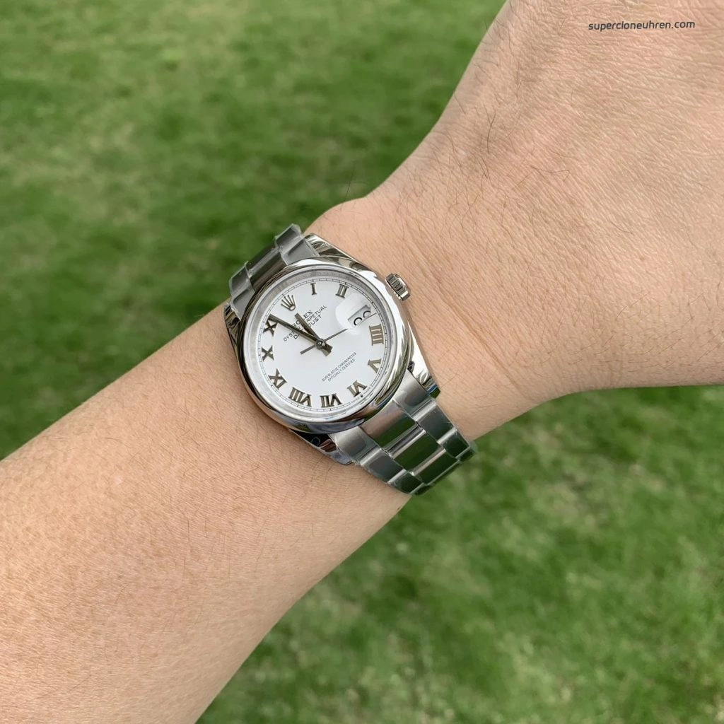 Super Clone Rolex Datejust 126200 Edelstahl mit silbernem Zifferblatt 36mm