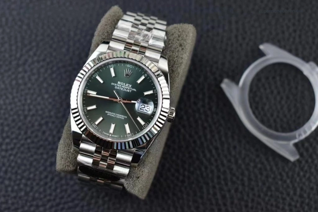 1:1 Super Clone Uhr Rolex Datejust m126334-0028 Mintgrünes Zifferblatt Jubilé-Band 41mm