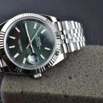 1:1 Super Clone Uhr Rolex Datejust m126334-0028 Mintgrünes Zifferblatt Jubilé-Band 41mm