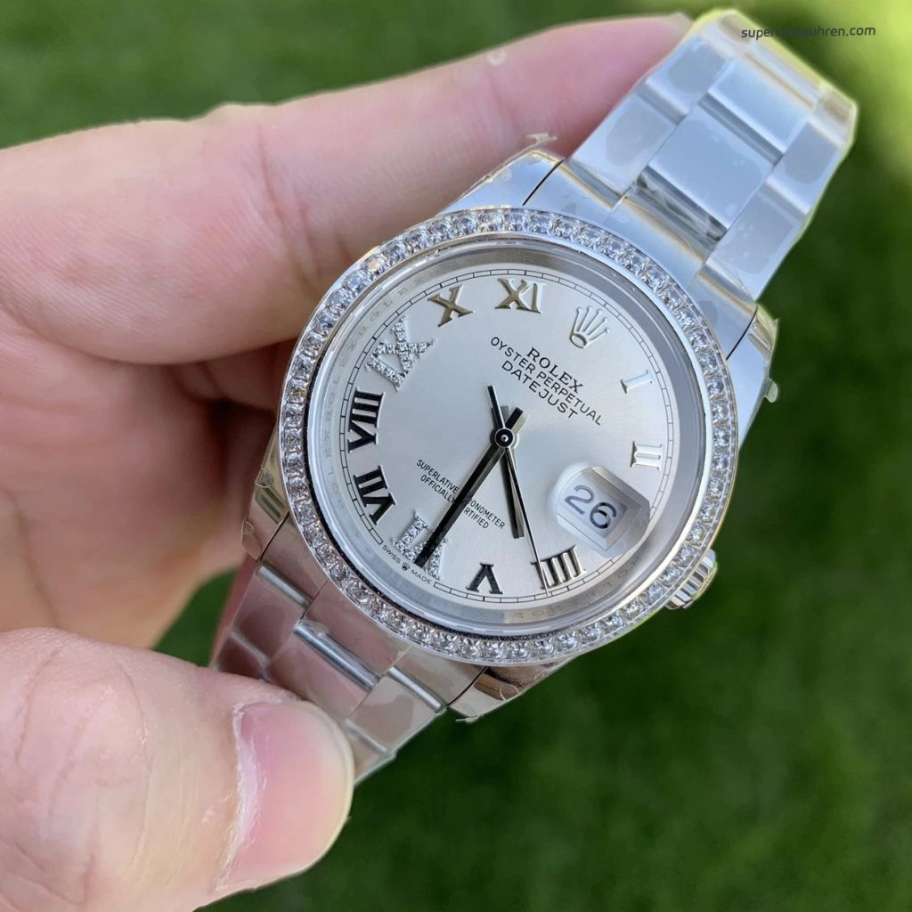 Premium Replica Uhr Rolex Datejust m126284rbr-0022 mit Diamantlünette 36mm