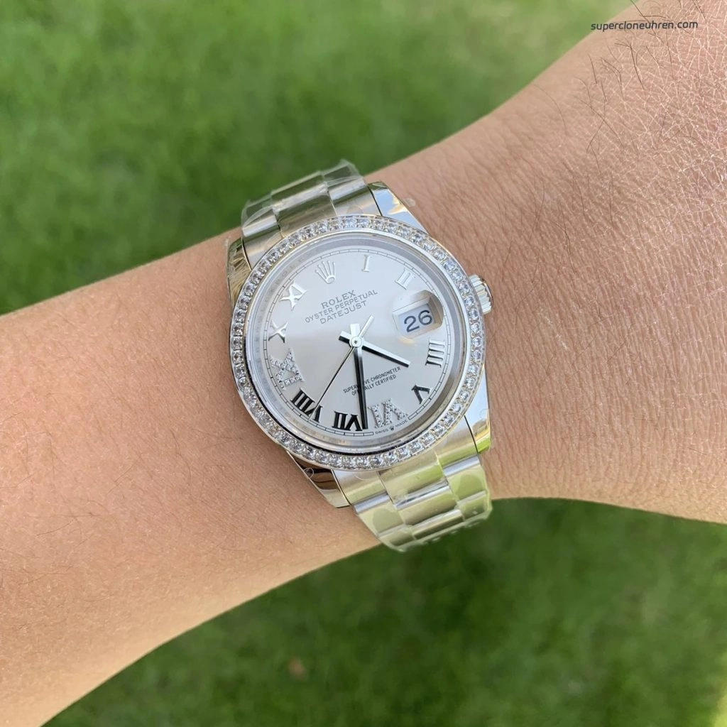 Premium Replica Uhr Rolex Datejust m126284rbr-0022 mit Diamantlünette 36mm