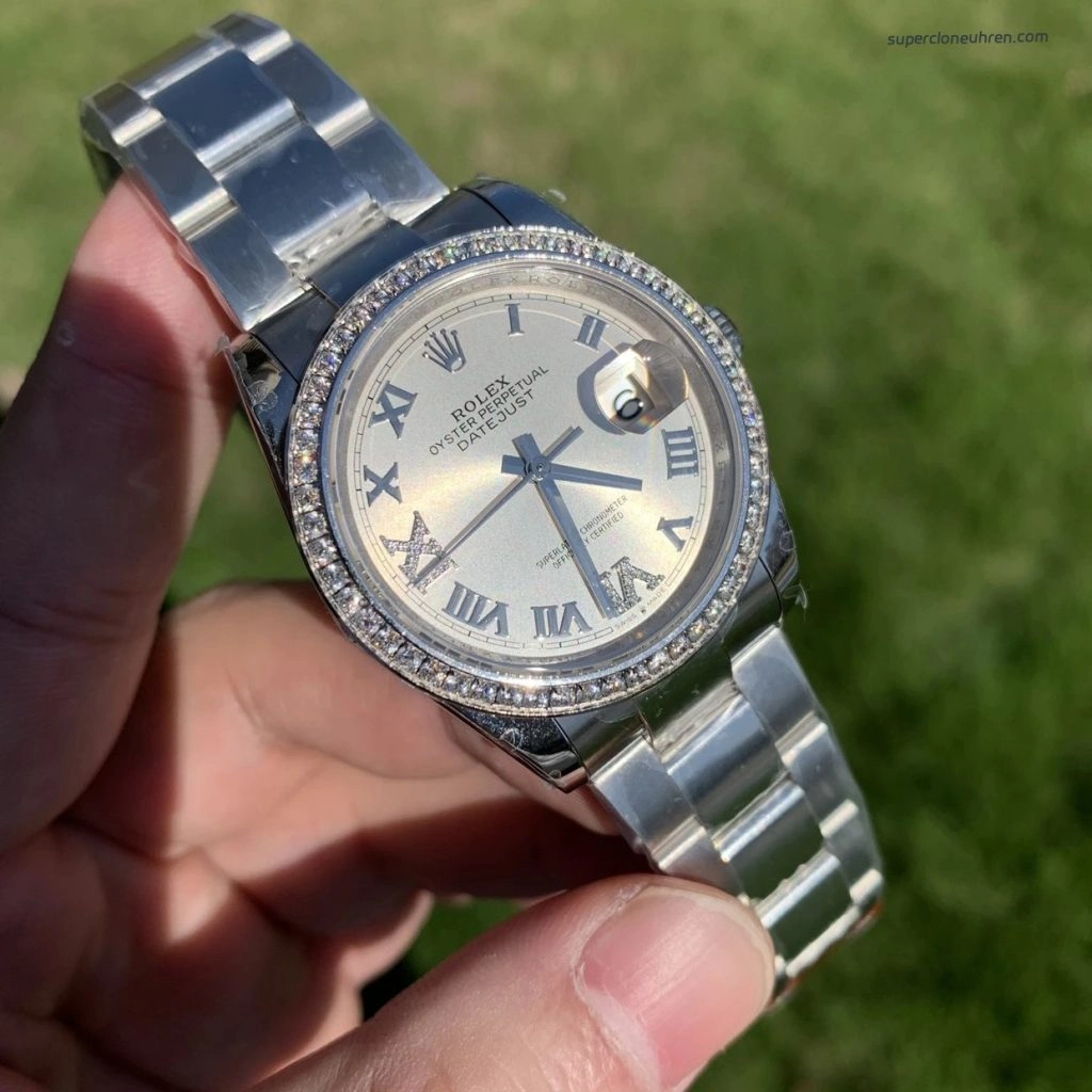 Premium Replica Uhr Rolex Datejust m126284rbr-0022 mit Diamantlünette 36mm