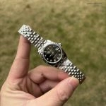 Premium Replica Uhr Rolex Datejust m178274-0014 schwarzes Zifferblatt Edelstahl 31mm