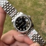 Premium Replica Uhr Rolex Datejust m178274-0014 schwarzes Zifferblatt Edelstahl 31mm