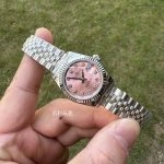 Premium Replica Uhr Rolex Lady-Datejust m279174-0003 Eisbeerenrosa Zifferblatt 28mm