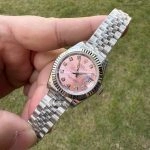 Premium Replica Uhr Rolex Lady-Datejust m279174-0003 Eisbeerenrosa Zifferblatt 28mm